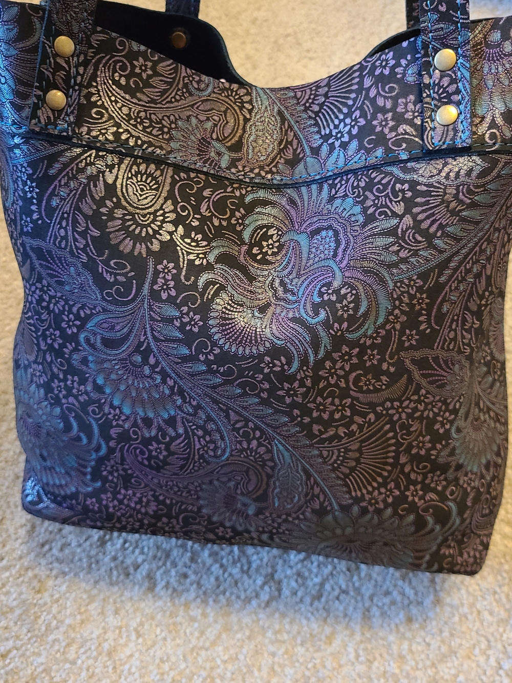 Portland Leather Masquerade Montana Tote - Picture 3 of 9